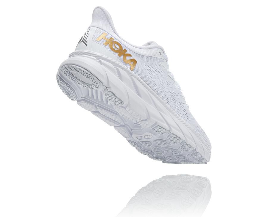 Hoka One One Tenisky Panske Biele - Clifton 7 - 02637-RBKW